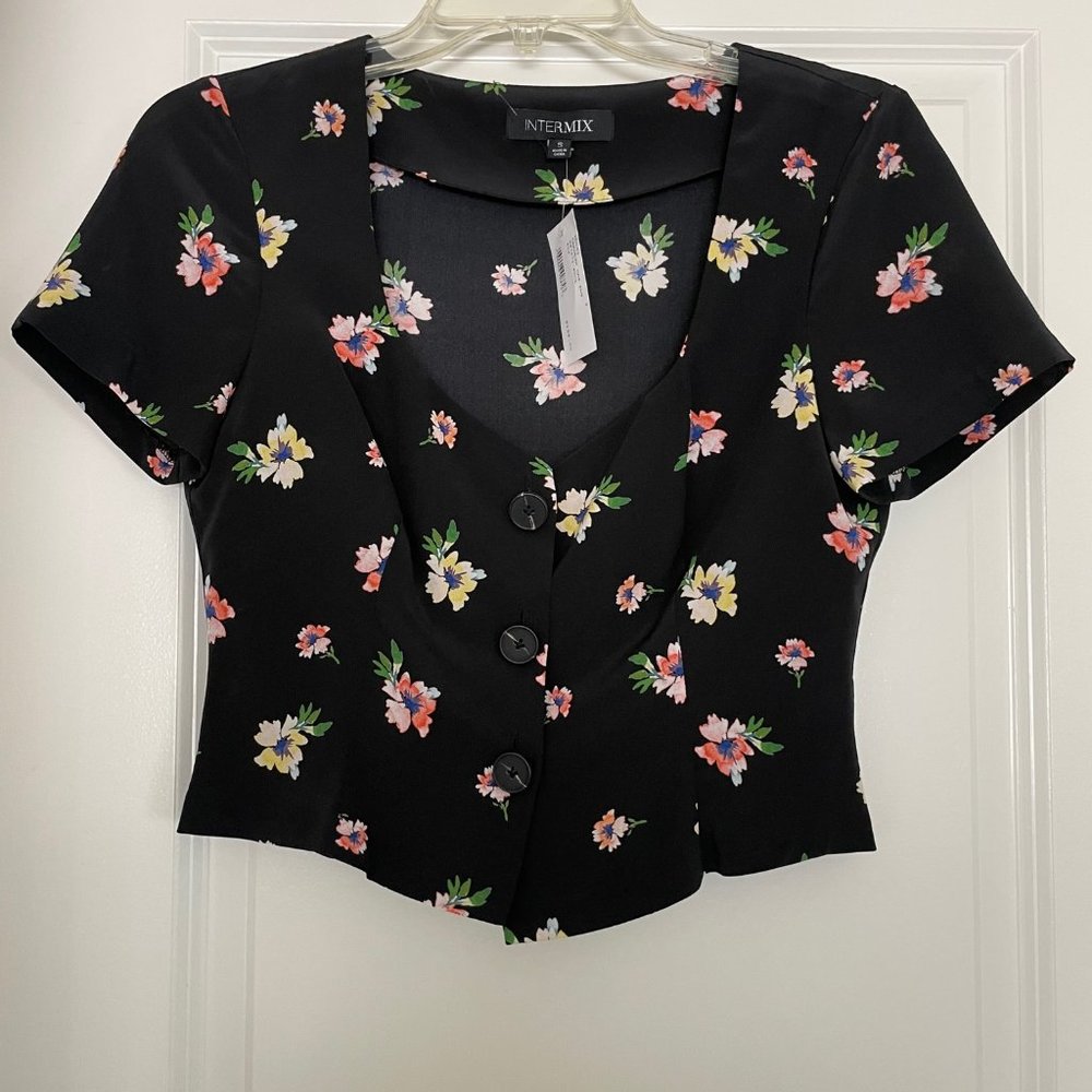 Intermix Carolyn Cap Sleeve Top